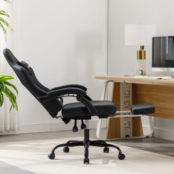 Symino Ergonomic Gaming Chair – Adjustable Swivel Chair with Footrest for Comfortable Gaming - Image 5