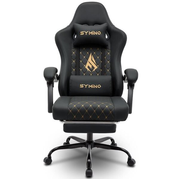 Symino Ergonomic Gaming Chair – Adjustable Swivel Chair with Footrest for Comfortable Gaming